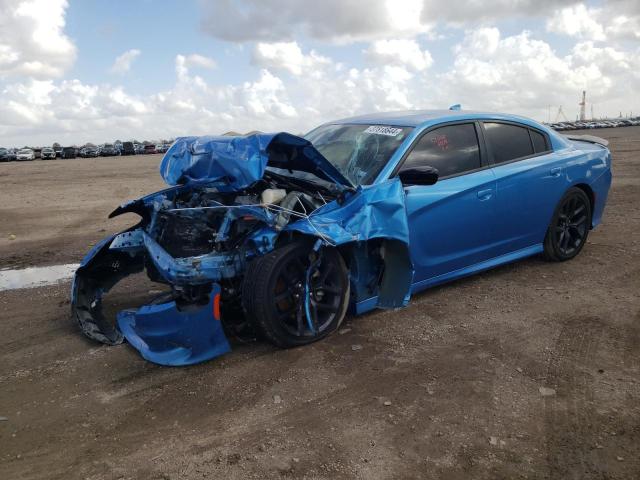 2C3CDXCTXPH580481 - 2023 DODGE CHARGER R/T BLUE photo 1