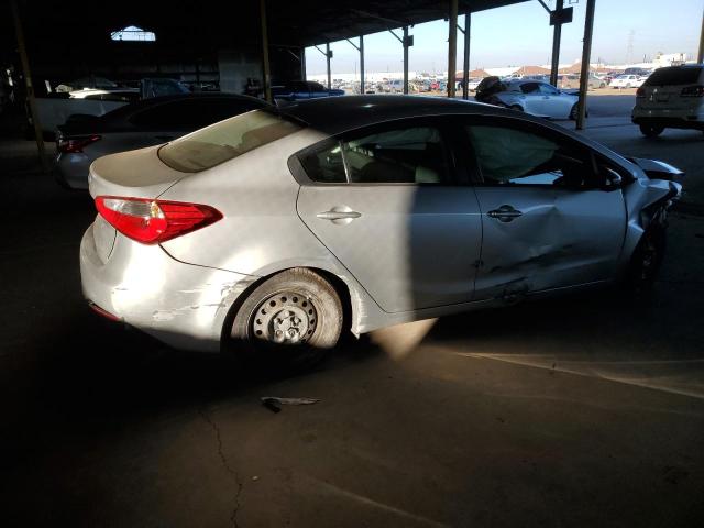 KNAFK4A65E5120642 - 2014 KIA FORTE LX SILVER photo 3