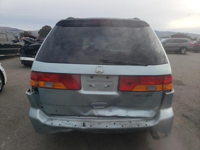 5FNRL18503B146246 - 2003 HONDA ODYSSEY LX BLUE photo 6