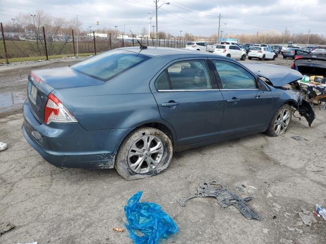 3FAHP0HA0CR140782 - 2012 FORD FUSION SE TEAL photo 3