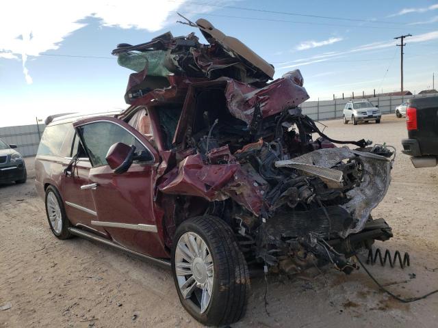 1GYS4KKJ9KR266267 - 2019 CADILLAC ESCALADE ESV PLATINUM მუქწითელი ფოტო 1