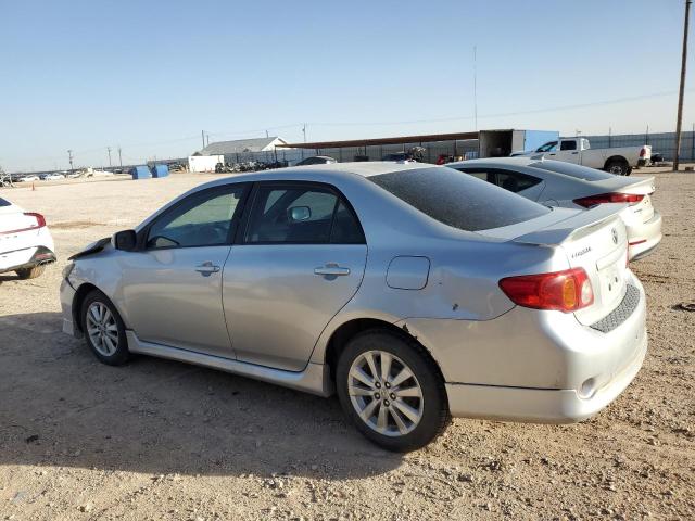 1NXBU4EE0AZ255973 - 2010 TOYOTA COROLLA BASE SILVER photo 2