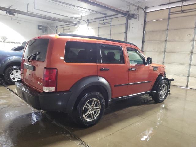 1D8GU28K07W546679 - 2007 DODGE NITRO SXT ORANGE photo 3