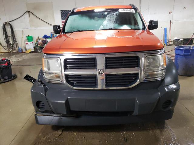 1D8GU28K07W546679 - 2007 DODGE NITRO SXT ORANGE photo 5