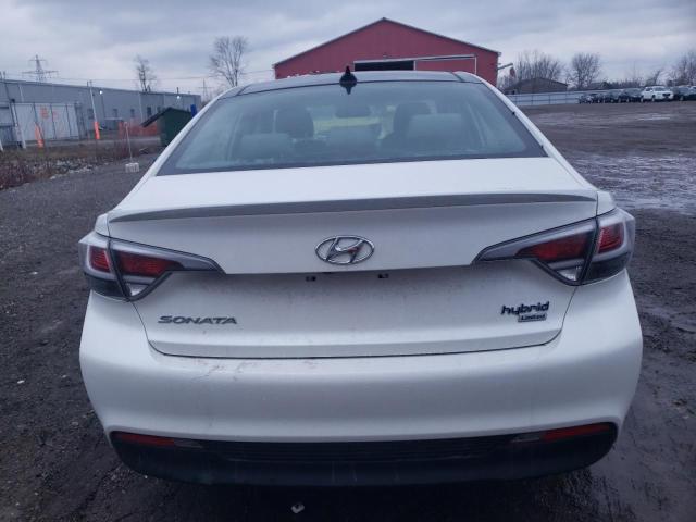 KMHE34L19GA008350 - 2016 HYUNDAI SONATA HYBRID WHITE photo 6