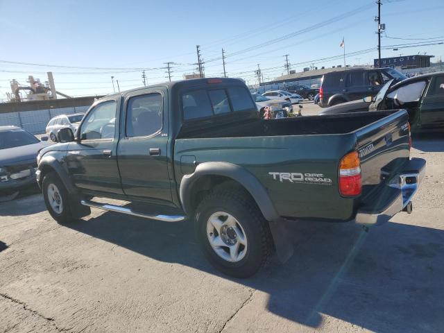 5TEGM92N42Z135808 - 2002 TOYOTA TACOMA DOUBLE CAB PRERUNNER GREEN photo 2