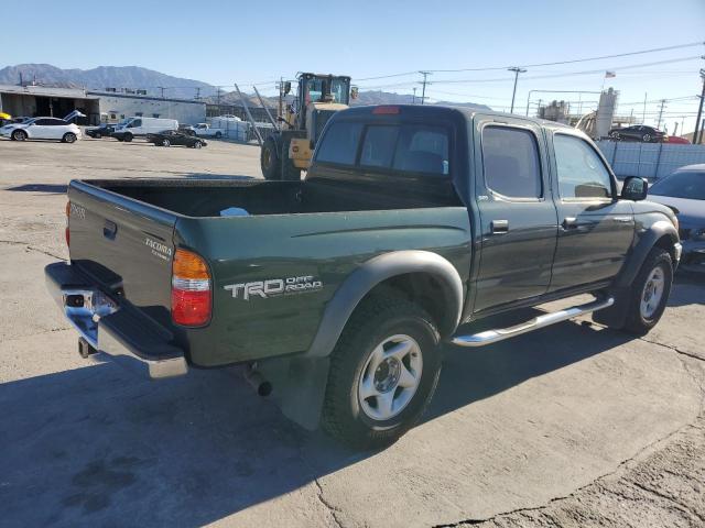 5TEGM92N42Z135808 - 2002 TOYOTA TACOMA DOUBLE CAB PRERUNNER GREEN photo 3