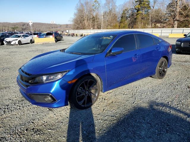 19XFC2F81LE014821 - 2020 HONDA CIVIC SPORT BLUE photo 1