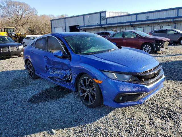 19XFC2F81LE014821 - 2020 HONDA CIVIC SPORT BLUE photo 4