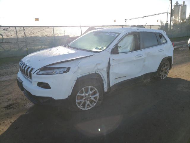 1C4PJMCB6FW745180 - 2015 JEEP CHEROKEE LATITUDE WHITE photo 1