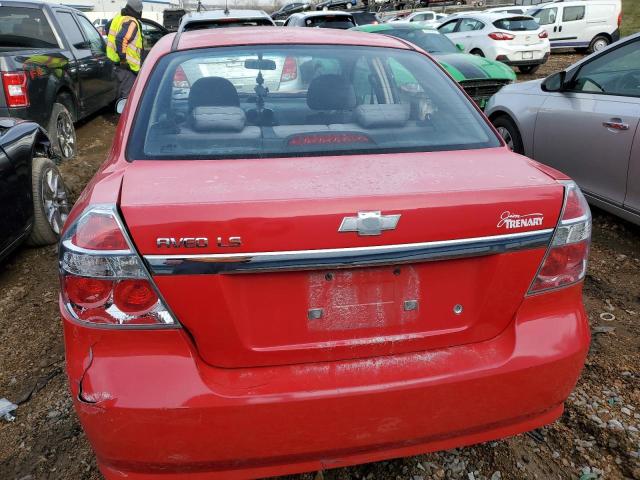 KL1TD56668B008833 - 2008 CHEVROLET AVEO BASE RED photo 6