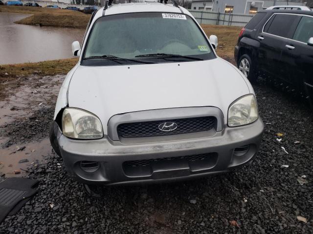 KM8SB12B24U615876 - 2004 HYUNDAI SANTA FE GL WHITE photo 5