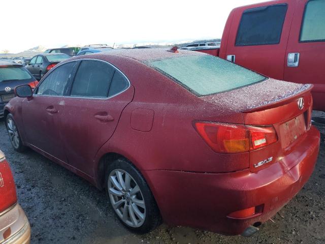 JTHCK262585019880 - 2008 LEXUS IS 250 RED photo 2