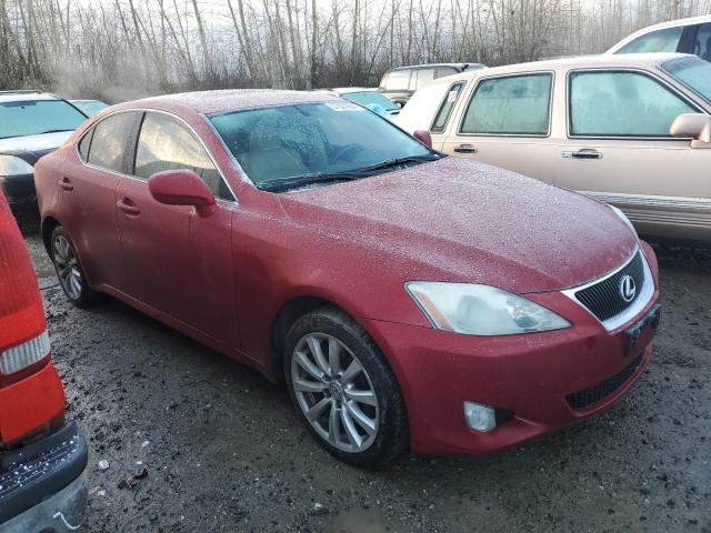 JTHCK262585019880 - 2008 LEXUS IS 250 RED photo 4