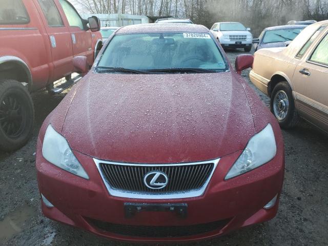 JTHCK262585019880 - 2008 LEXUS IS 250 RED photo 5