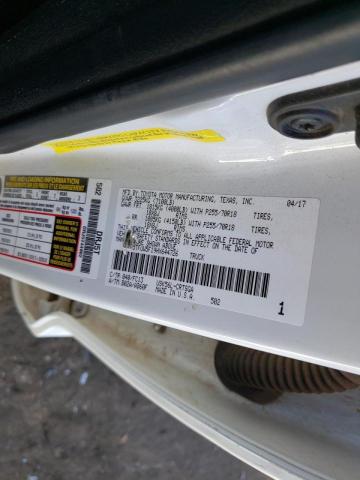 5TFUW5F19HX644726 - 2017 TOYOTA TUNDRA DOUBLE CAB SR/SR5 WHITE photo 12