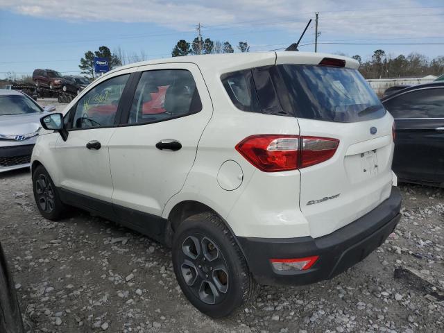 MAJ3S2FE4LC350908 - 2020 FORD ECOSPORT S WHITE photo 2