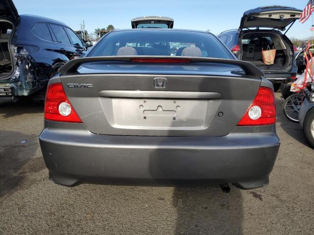 1HGEM22965L047672 - 2005 HONDA CIVIC EX GRAY photo 6