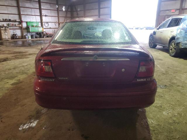 1MEHM55SX2A631946 - 2002 MERCURY SABLE LS PREMIUM RED photo 6