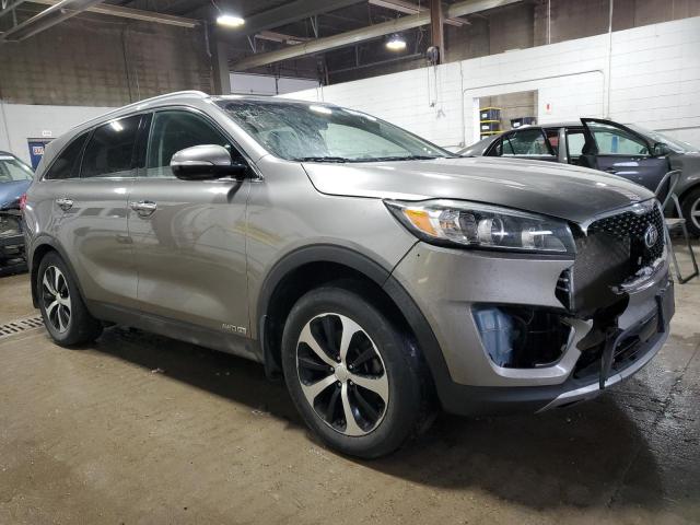 5XYPHDA57GG004589 - 2016 KIA SORENTO EX GRAY photo 4