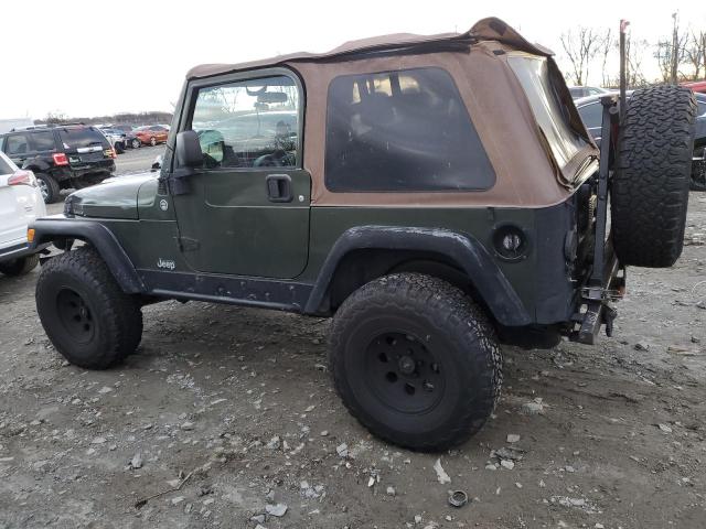 1J4FA39S36P756414 - 2006 JEEP WRANGLER X GREEN photo 2