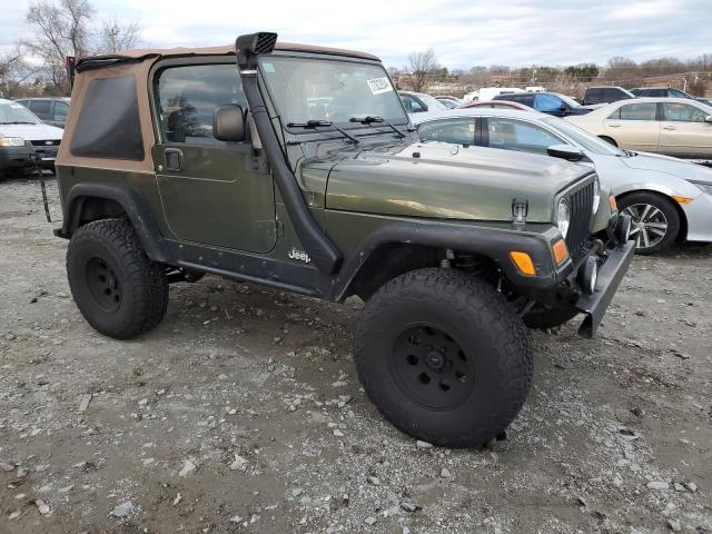 1J4FA39S36P756414 - 2006 JEEP WRANGLER X GREEN photo 4