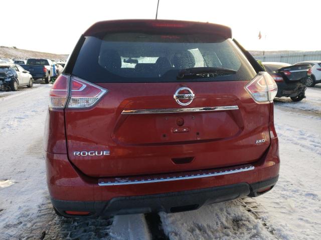 KNMAT2MV1GP650681 - 2016 NISSAN ROGUE S RED photo 6