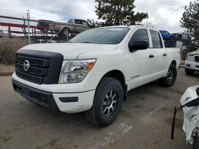 1N6AA1EC9MN526174 - 2021 NISSAN TITAN S WHITE photo 1