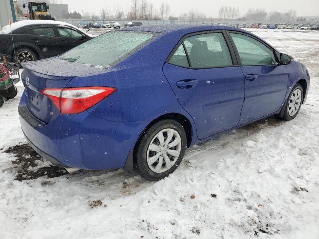 2T1BURHE1GC650909 - 2016 TOYOTA COROLLA L BLUE photo 3