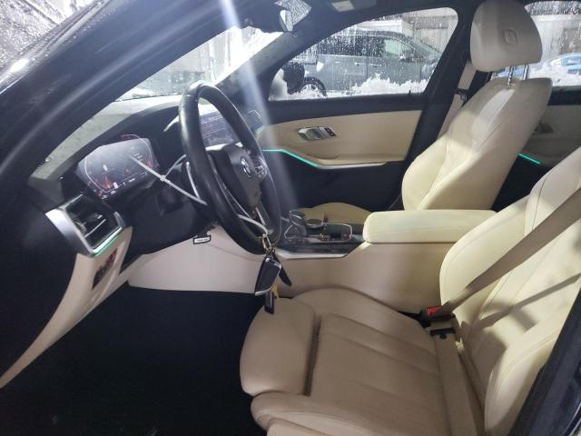 WBA5R7C50KFH09491 - 2019 BMW 330XI أسود صورة 7