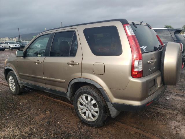 JHLRD78966C034901 - 2006 HONDA CR-V SE TAN photo 2