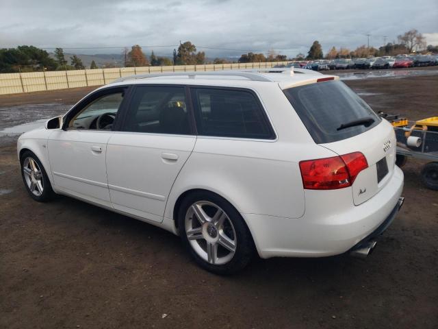 WAUKF78E77A128463 - 2007 AUDI A4 2.0T AVANT QUATTRO WHITE photo 2