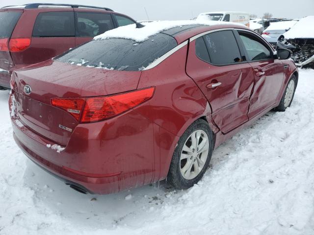 5XXGN4A75DG166912 - 2013 KIA OPTIMA EX MAROON photo 3