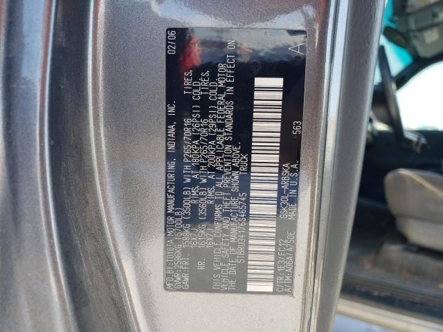 5TBRU34176S465745 - 2006 TOYOTA TUNDRA ACCESS CAB SR5 GRAY photo 12