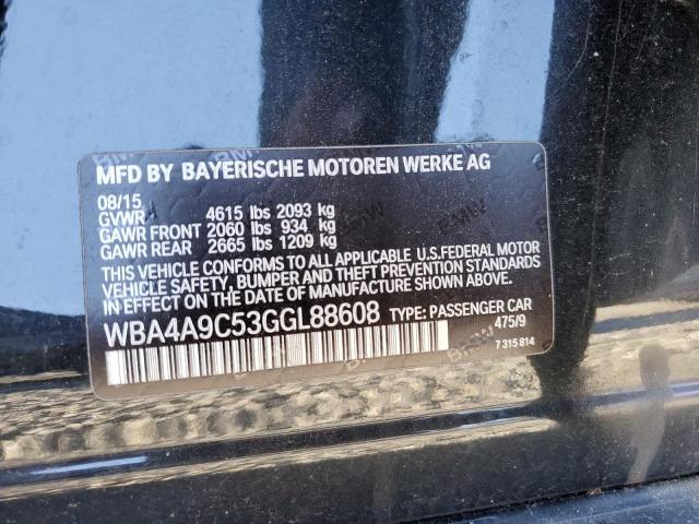 WBA4A9C53GGL88608 - 2016 BMW 428 I GRAN COUPE SULEV BLACK photo 12