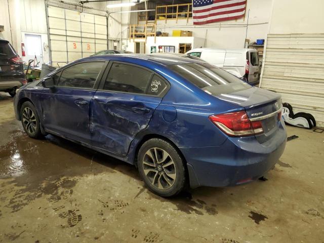 19XFB2F81FE063315 - 2015 HONDA CIVIC EX BLUE photo 2