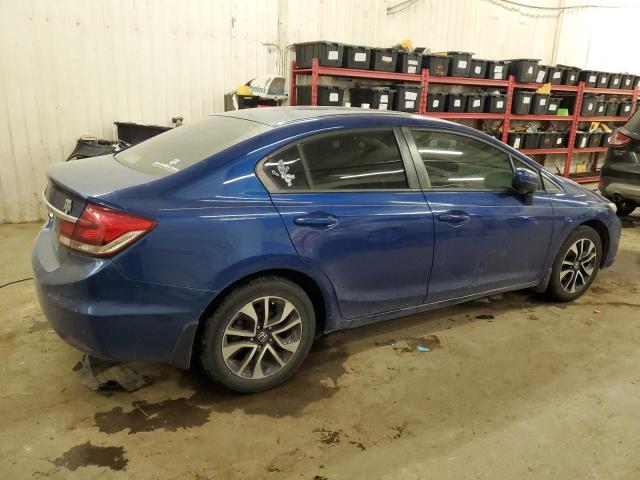 19XFB2F81FE063315 - 2015 HONDA CIVIC EX BLUE photo 3