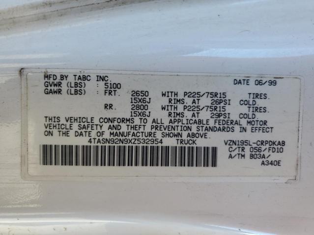 4TASN92N9XZ532954 - 1999 TOYOTA TACOMA XTRACAB PRERUNNER 白色 照片 13