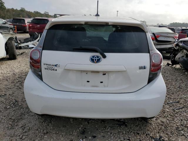 JTDKDTB38D1040915 - 2013 TOYOTA PRIUS C WHITE photo 6