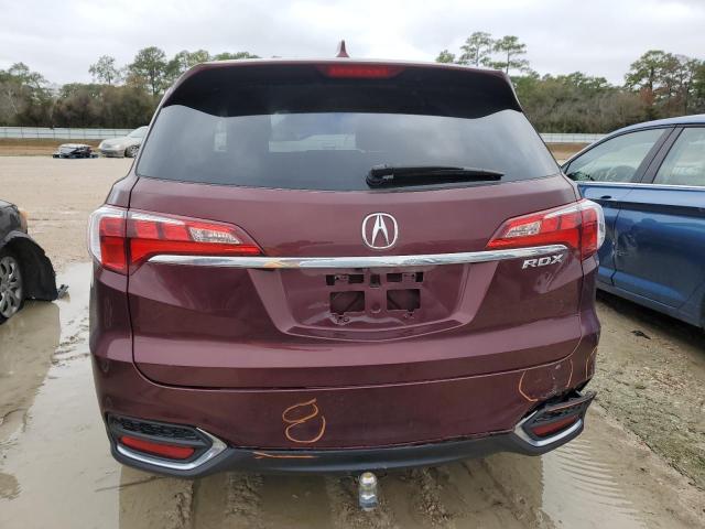 5J8TB3H34GL010645 - 2016 ACURA RDX BURGUNDY photo 6