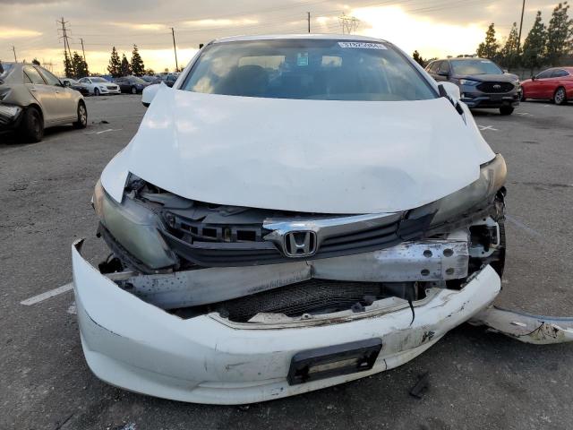 19XFB2F55CE391595 - 2012 HONDA CIVIC LX WHITE photo 5