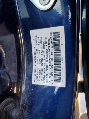 1HGCR2F36EA172861 - 2014 HONDA ACCORD LX BLUE photo 12