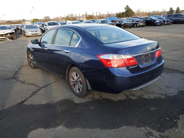 1HGCR2F36EA172861 - 2014 HONDA ACCORD LX BLUE photo 2