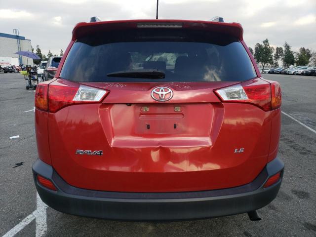 JTMZFREV3DD008560 - 2013 TOYOTA RAV4 LE RED photo 6