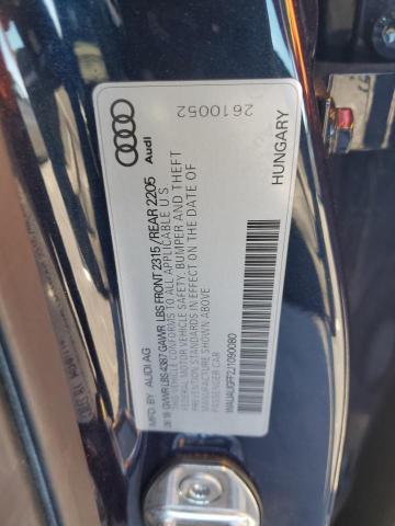 WAUAUGFF2J1090080 - 2018 AUDI A3 PREMIUM BLUE photo 12