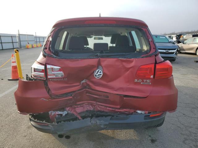 WVGBV3AX2EW103122 - 2014 VOLKSWAGEN TIGUAN S RED photo 6