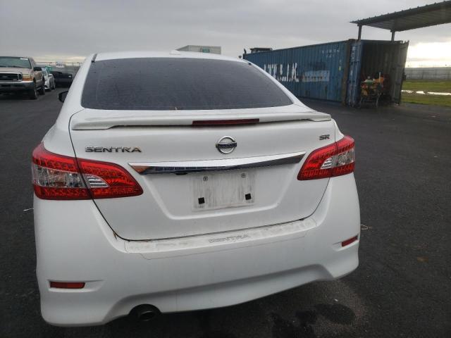 3N1AB7APXFY361935 - 2015 NISSAN SENTRA S WHITE photo 6