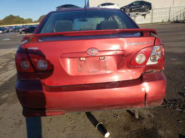 1NXBR32E27Z787637 - 2007 TOYOTA COROLLA CE RED photo 6