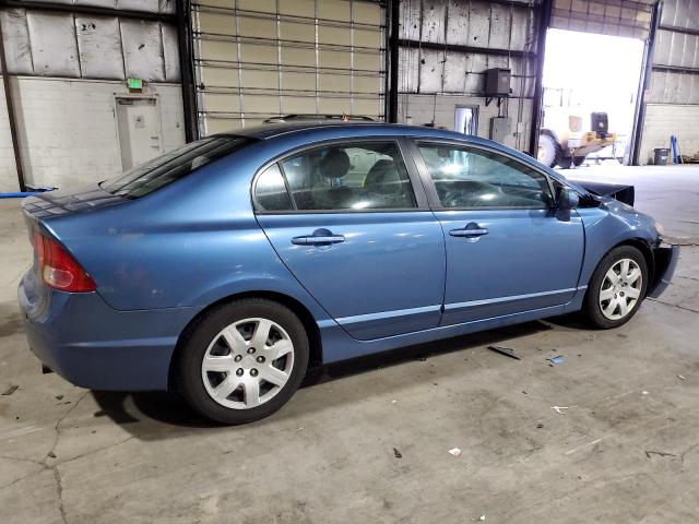 1HGFA16586L043705 - 2006 HONDA CIVIC LX BLUE photo 3