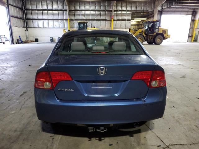 1HGFA16586L043705 - 2006 HONDA CIVIC LX BLUE photo 6